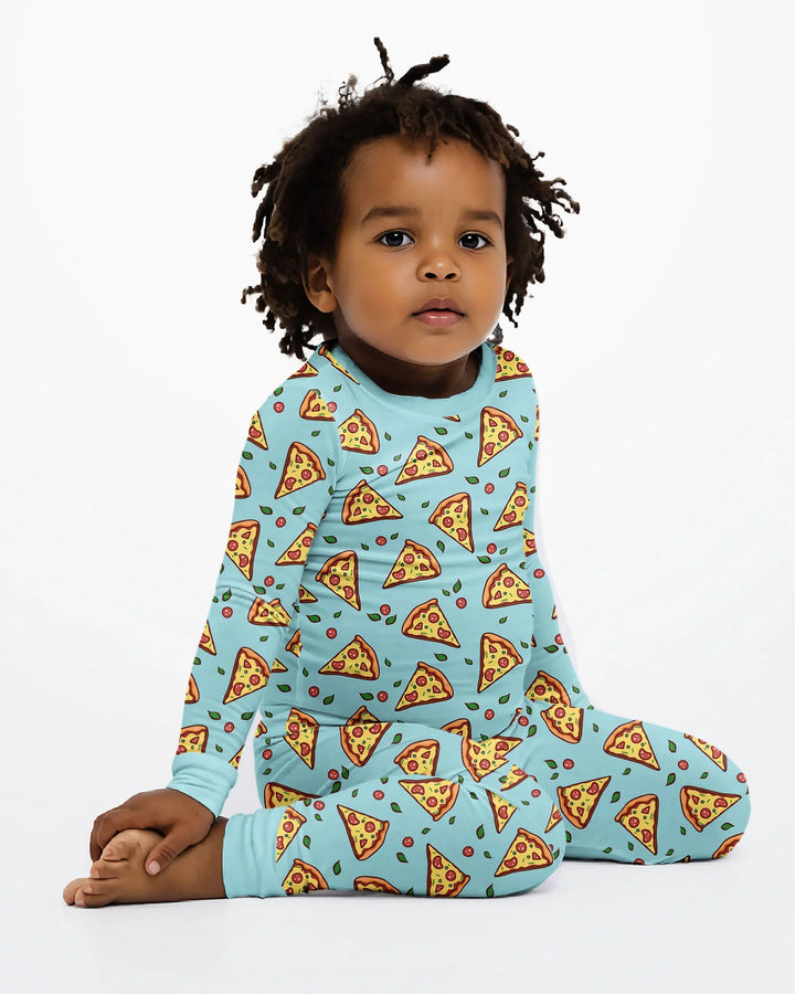 Pizza Doodle Bamboo Two Piece Pajama Set