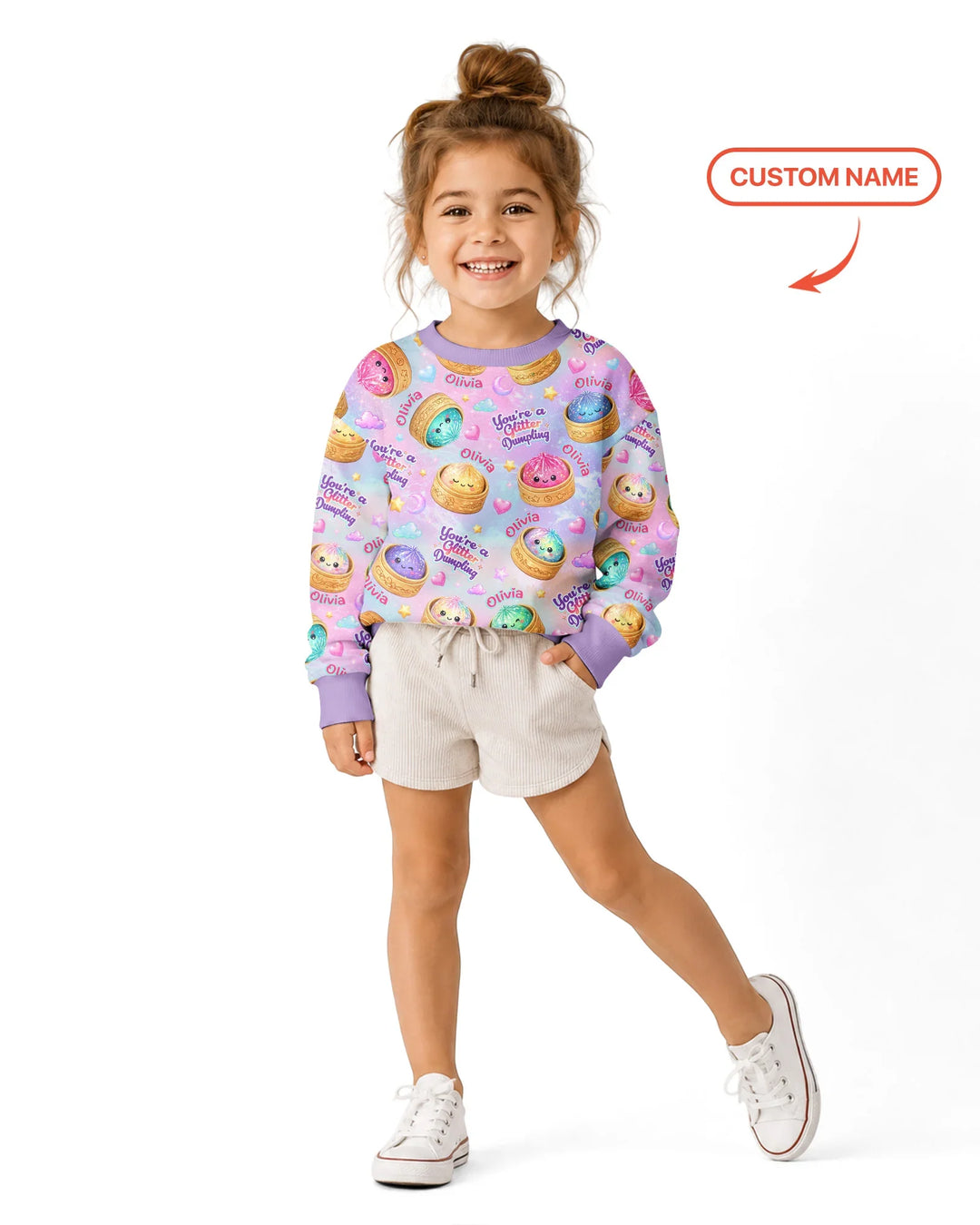 Maßgeschneiderter Bambus Rundhals-Sweatshirt