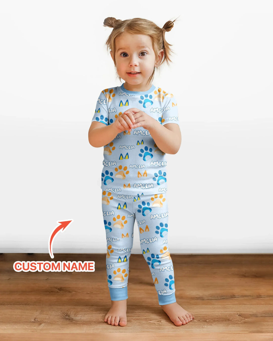Zweiteiliges, kurzärmliges Pyjama-Set mit Marienkäfern