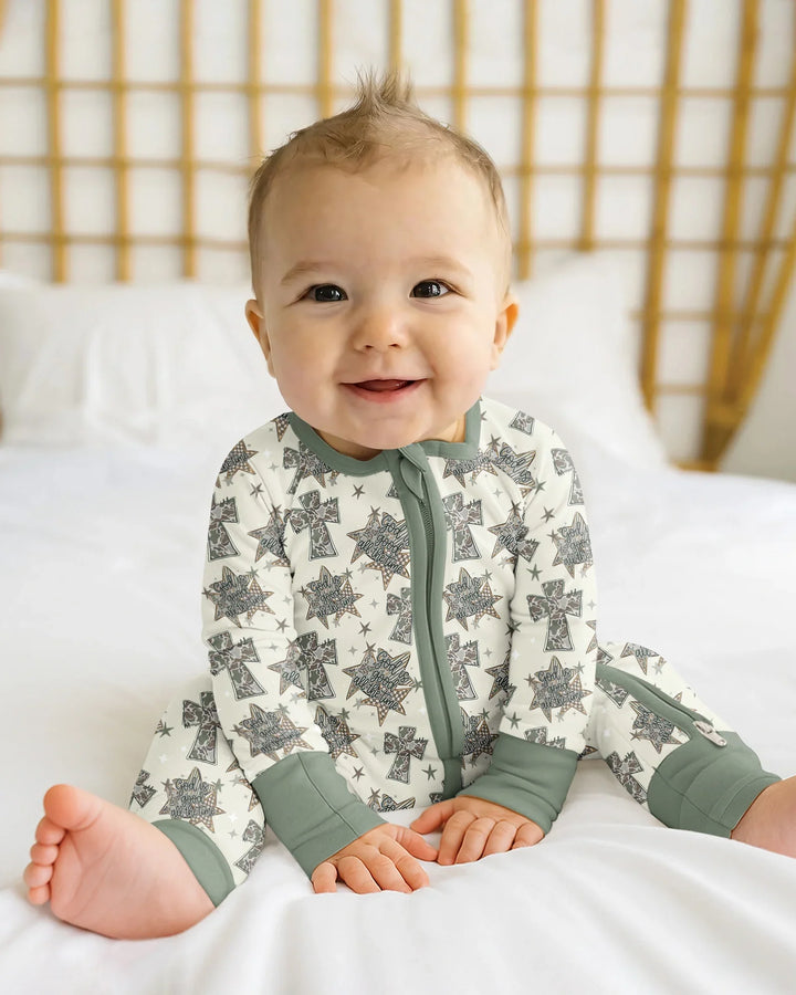 Gerippte Babykleidung mit individuellem Foto - Weich &amp; Skizzenhaft