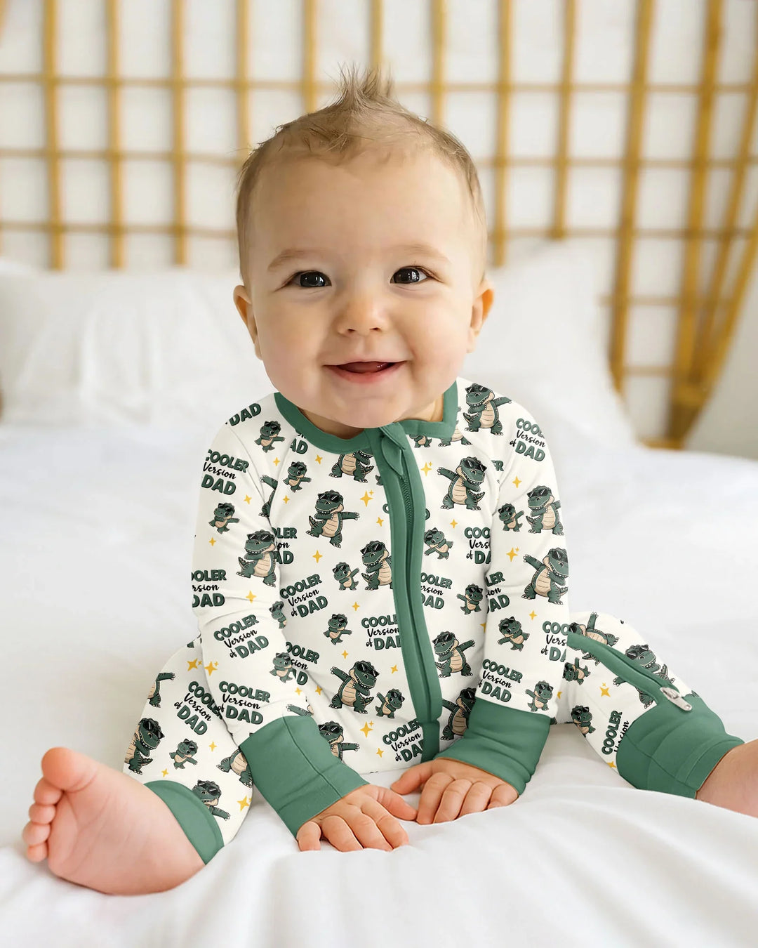 Gerippte Babykleidung mit individuellem Foto - Weich &amp; Skizzenhaft