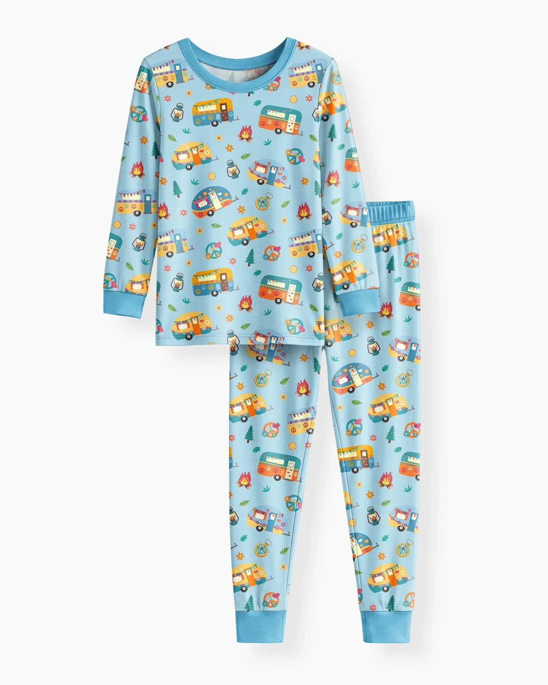 Happy Little Camper Bamboo Two Piece Long Sleeve Pajama Set