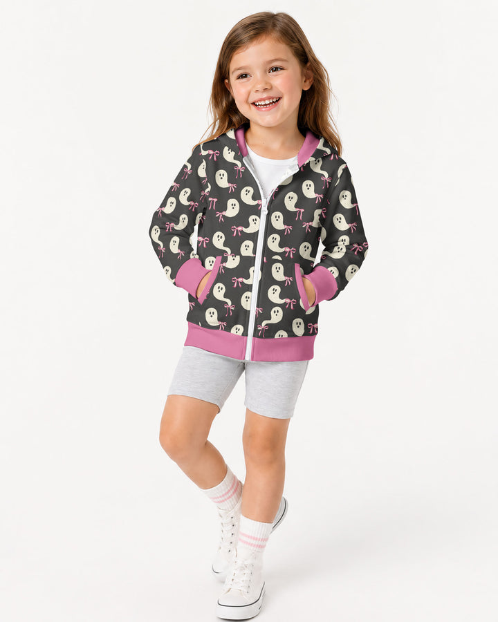 Little Ghosts Bamboo Zip Hoodie
