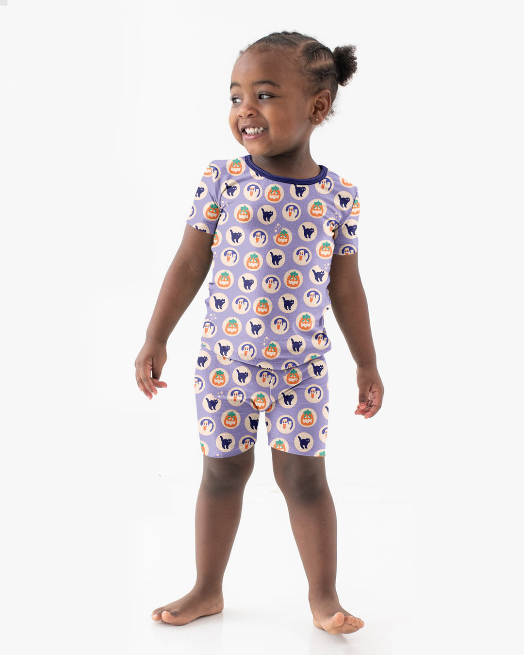 Boo Crew Bamboo Two Piece Short Sleeve Shorts Pajama Set