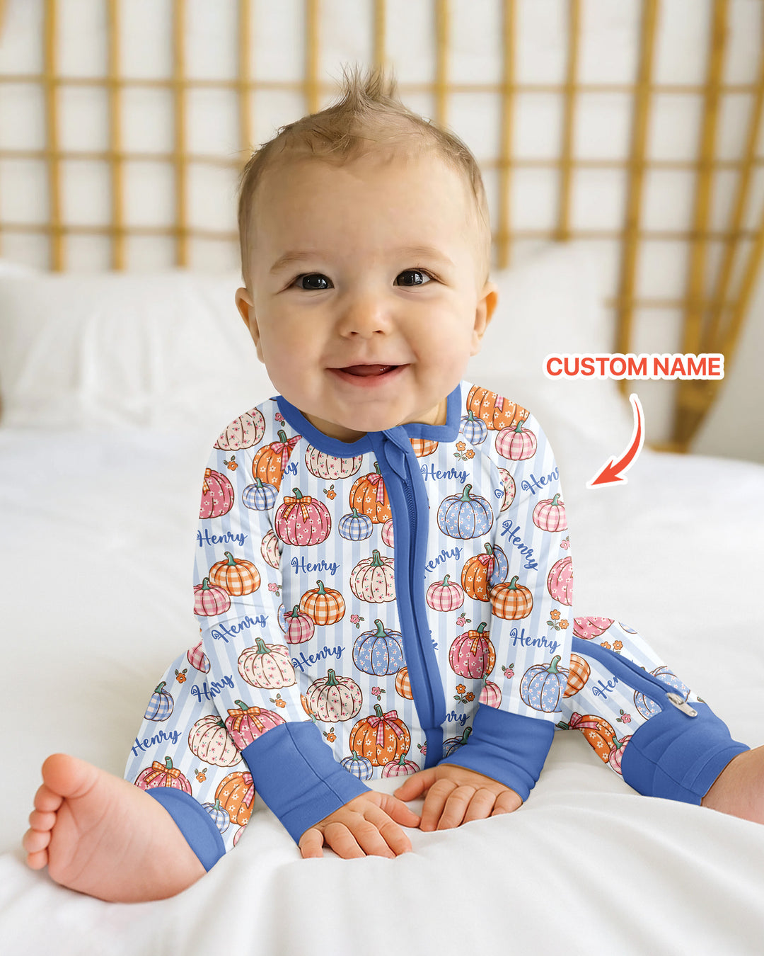Gerippte Babykleidung mit individuellem Foto - Weich &amp; Skizzenhaft