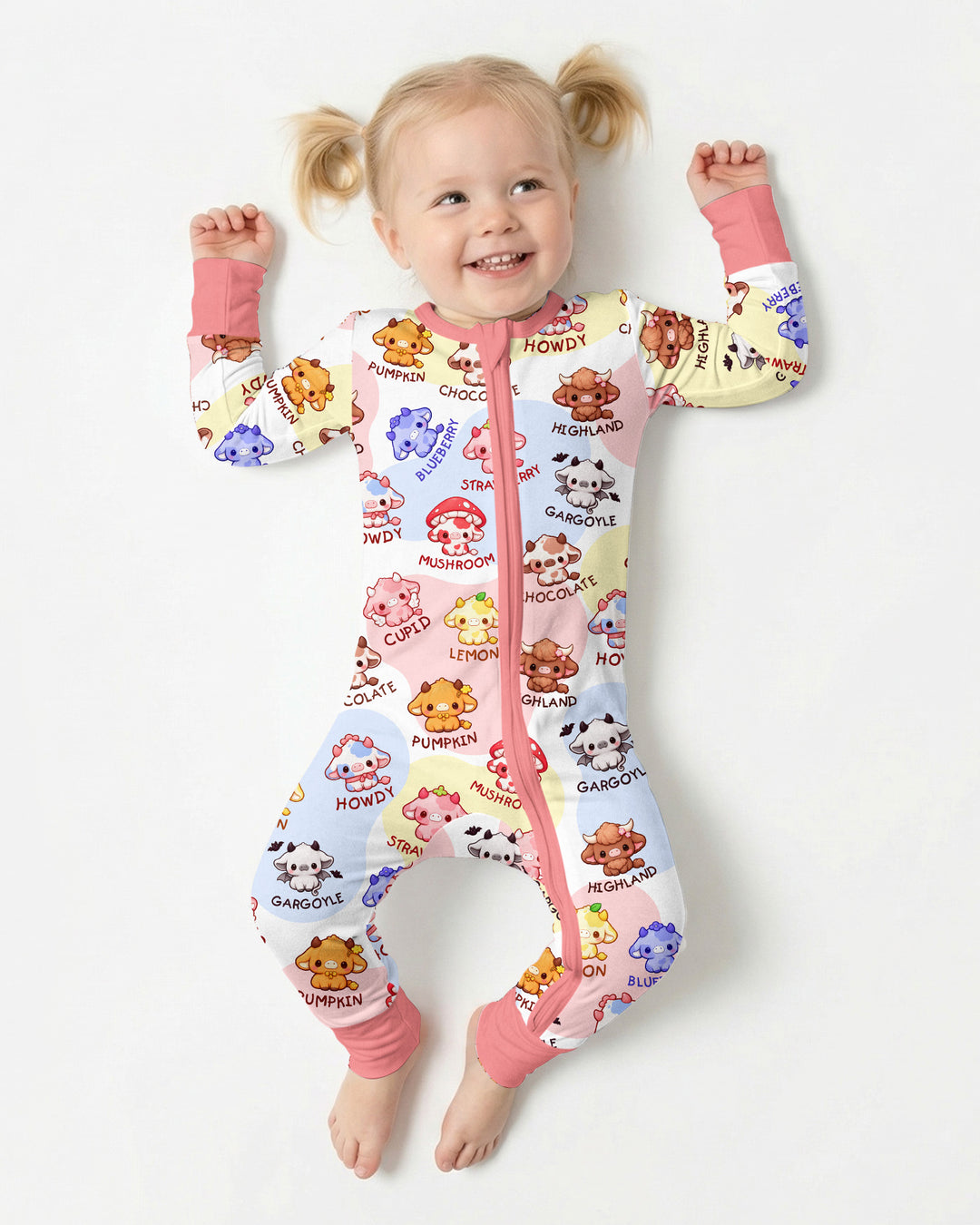 Kawaii Cow Bamboo Convertible Zippy