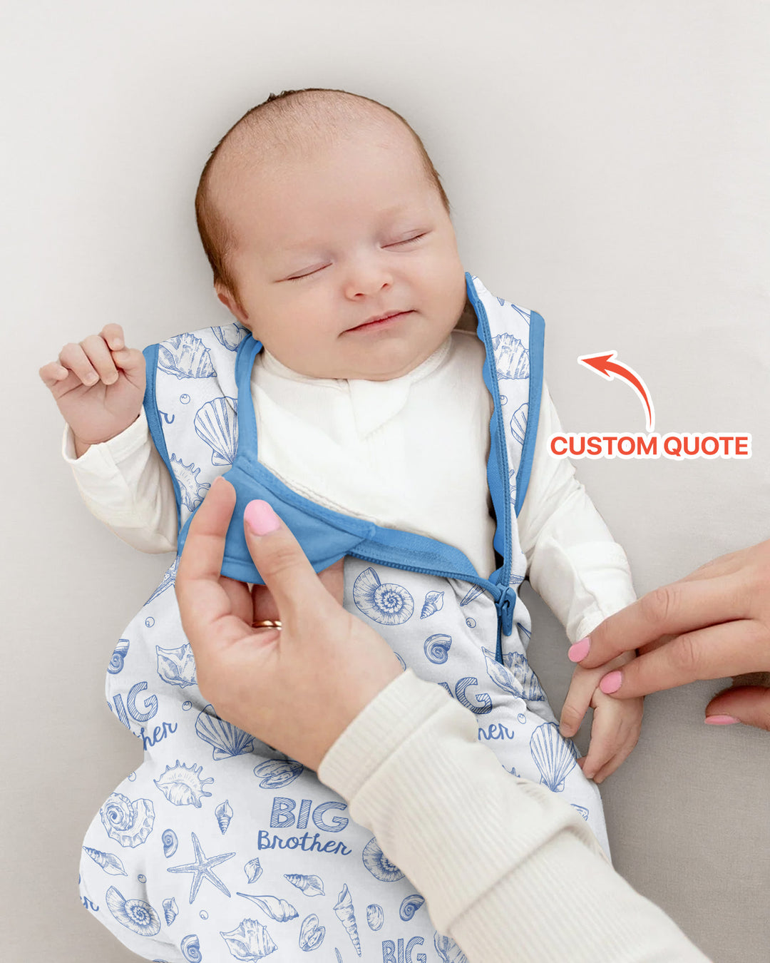 Coquette Seashell Matching Sibling Bamboo Sleep Bag