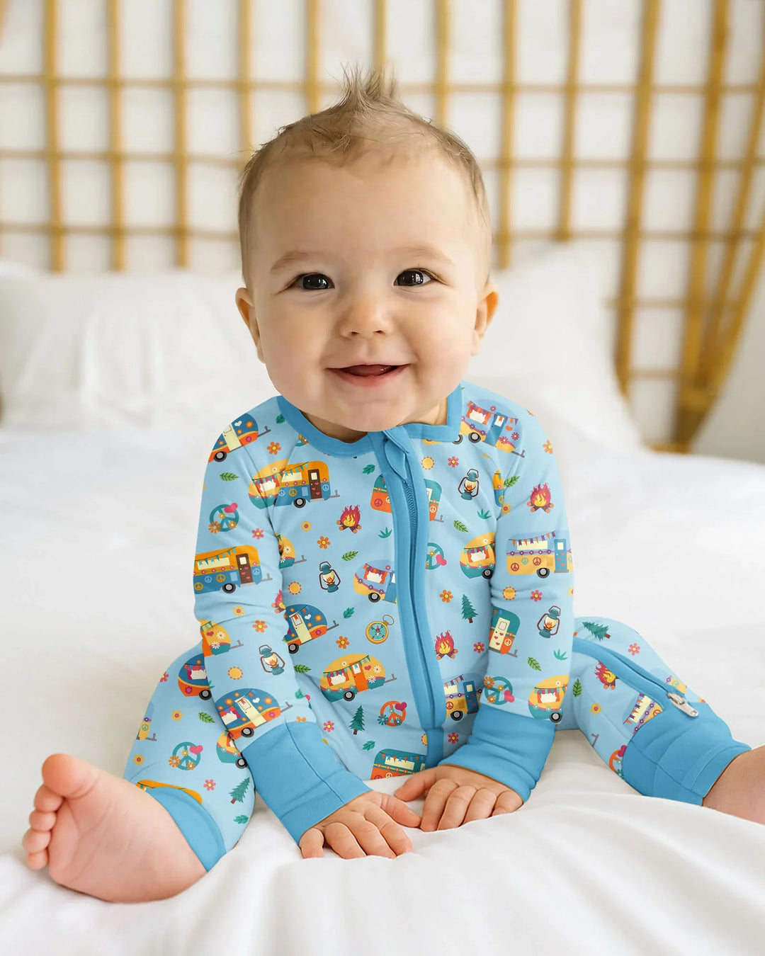Gerippte Babykleidung mit individuellem Foto - Weich &amp; Skizzenhaft