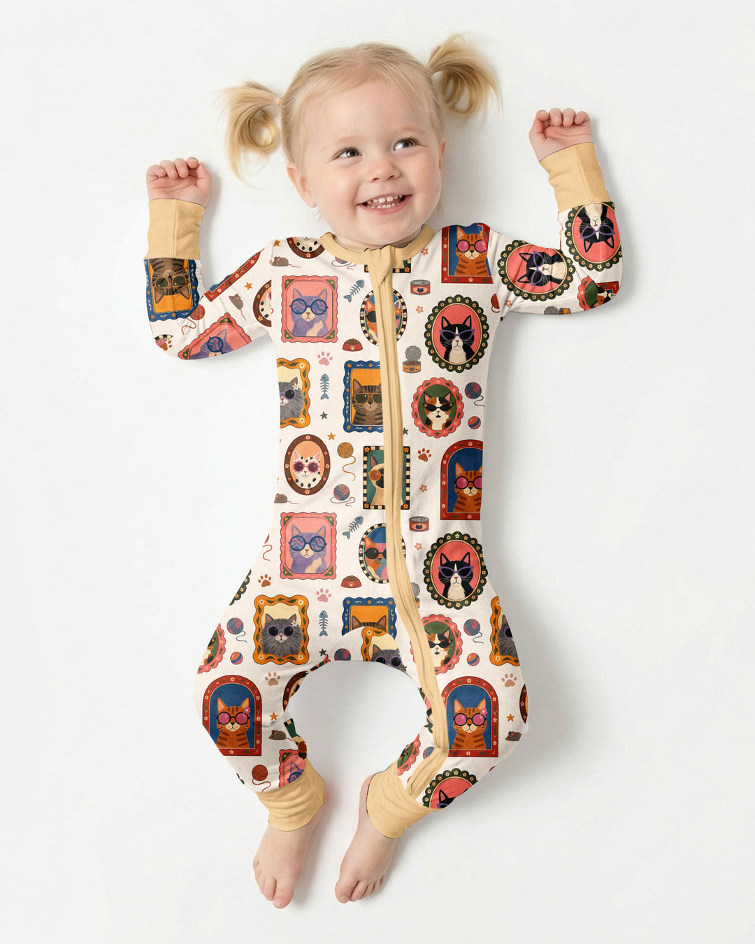 Vintage Cat Portraits Bamboo Convertible Zippy