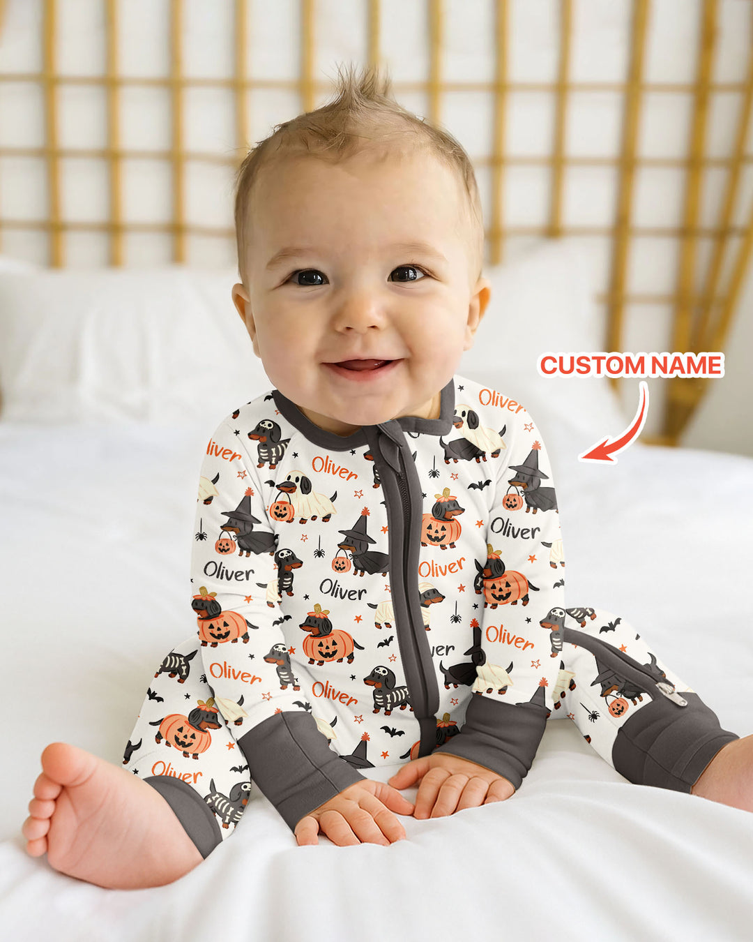 Gerippte Babykleidung mit individuellem Foto - Weich &amp; Skizzenhaft