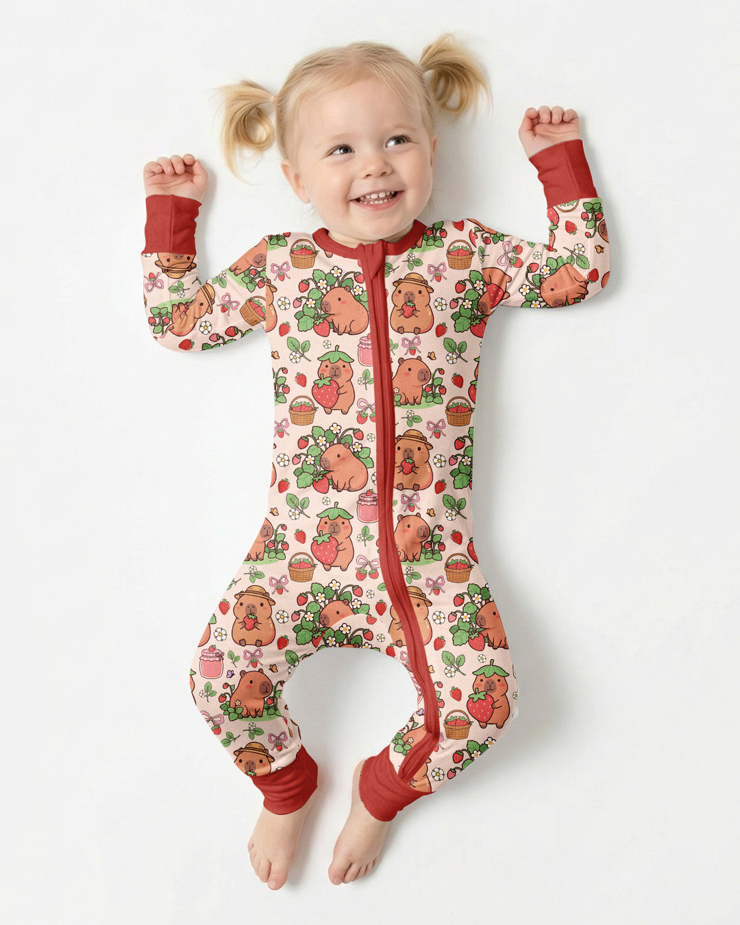 Capybara Strawberry Bamboo Convertible Zippy