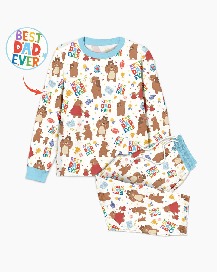 Best Daddy Bear Ever Family Matching Bamboo Men's Pajama Set