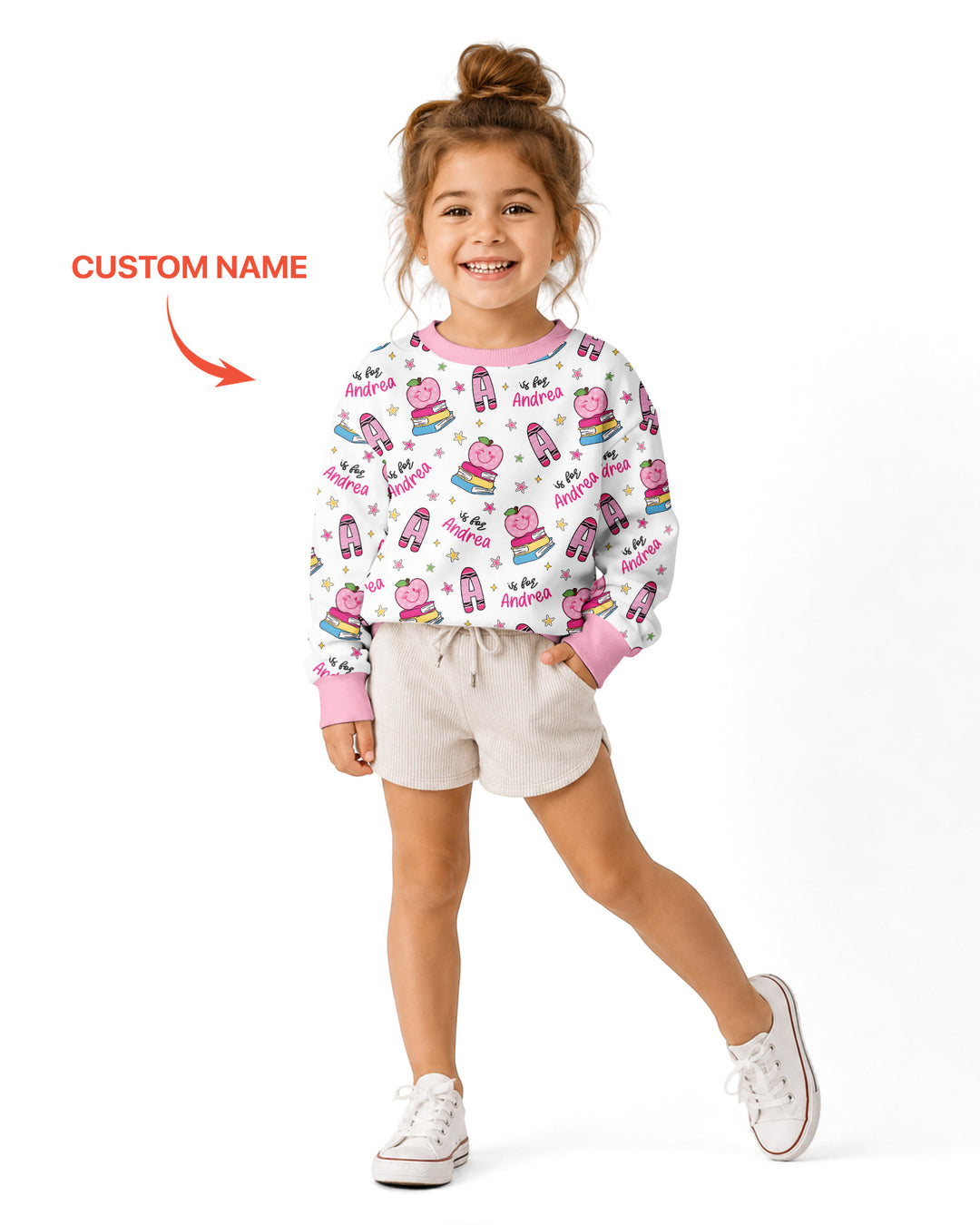 Custom Template Bambus-Rundhals-Sweatshirt