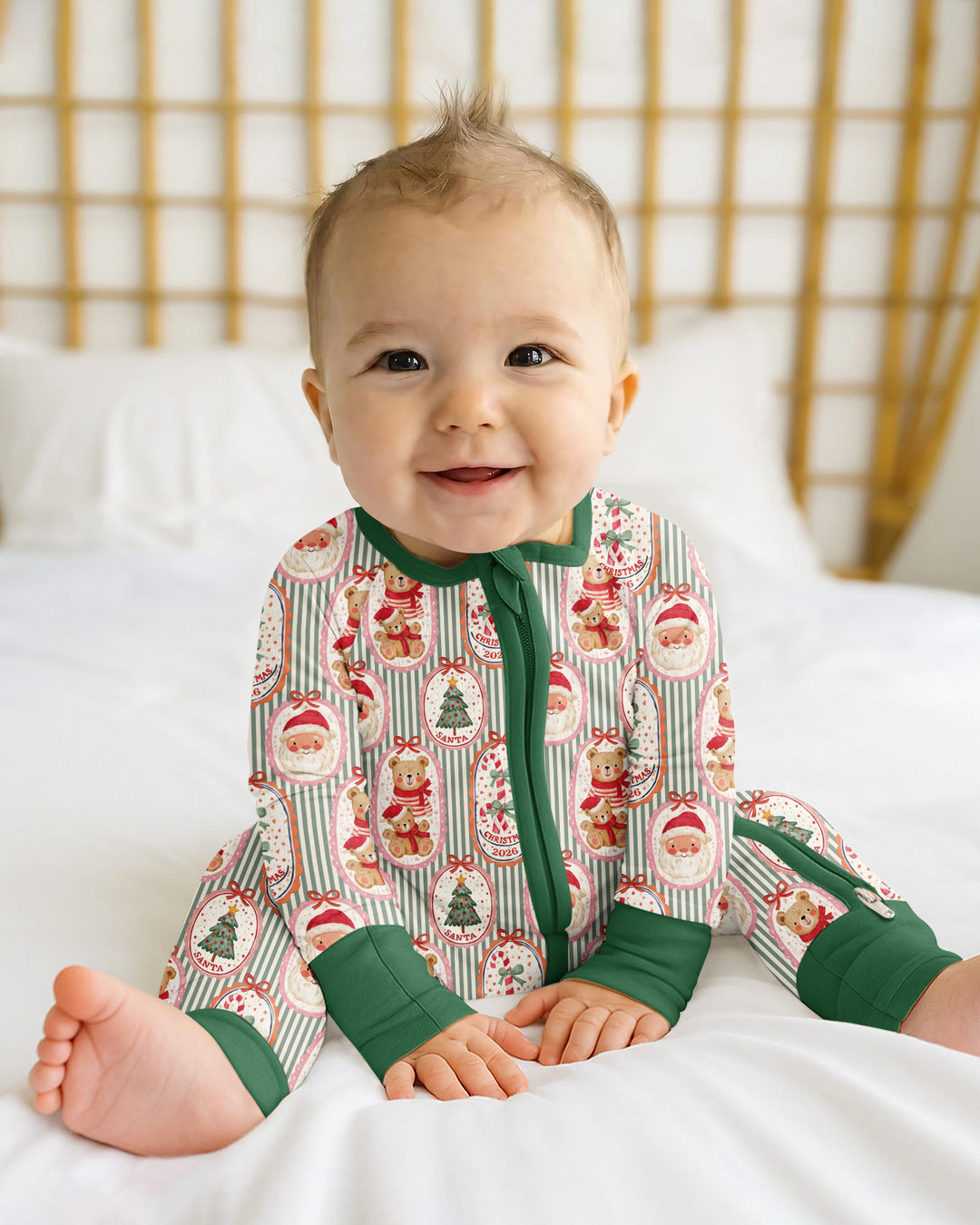Teddy Bear Christmas Bamboo Convertible Zippy