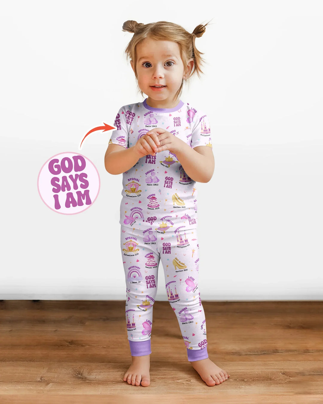Zweiteiliges, kurzärmliges Pyjama-Set mit Marienkäfern