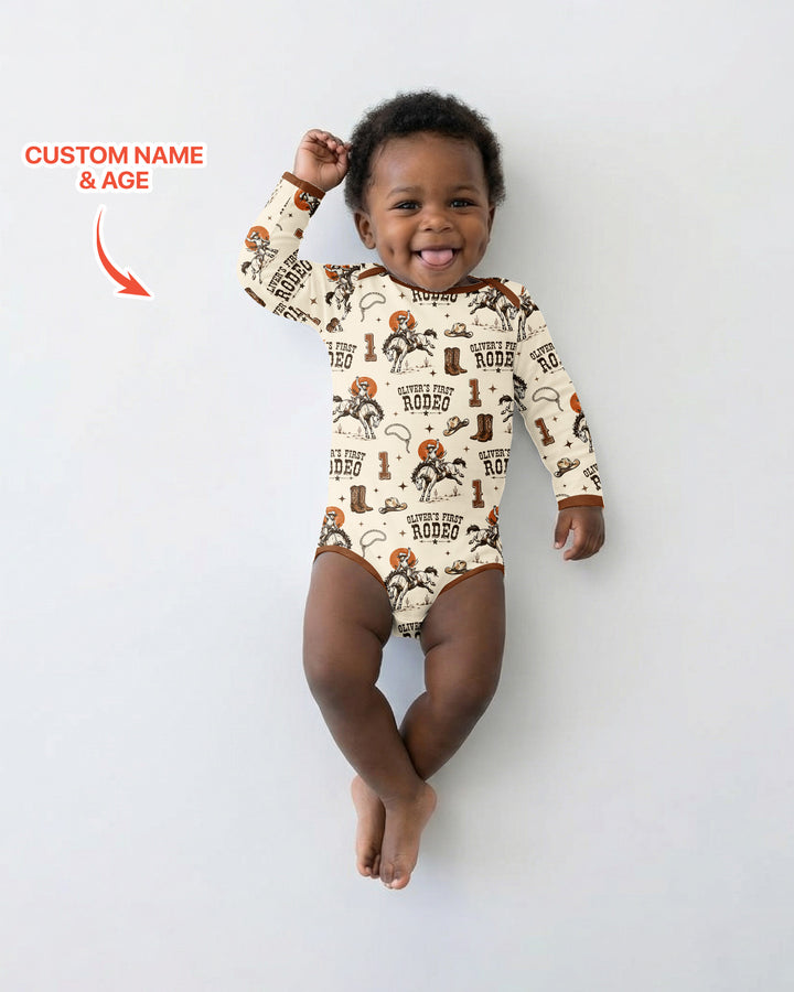 Gerippte Babykleidung mit individuellem Foto - Weich &amp; Skizzenhaft
