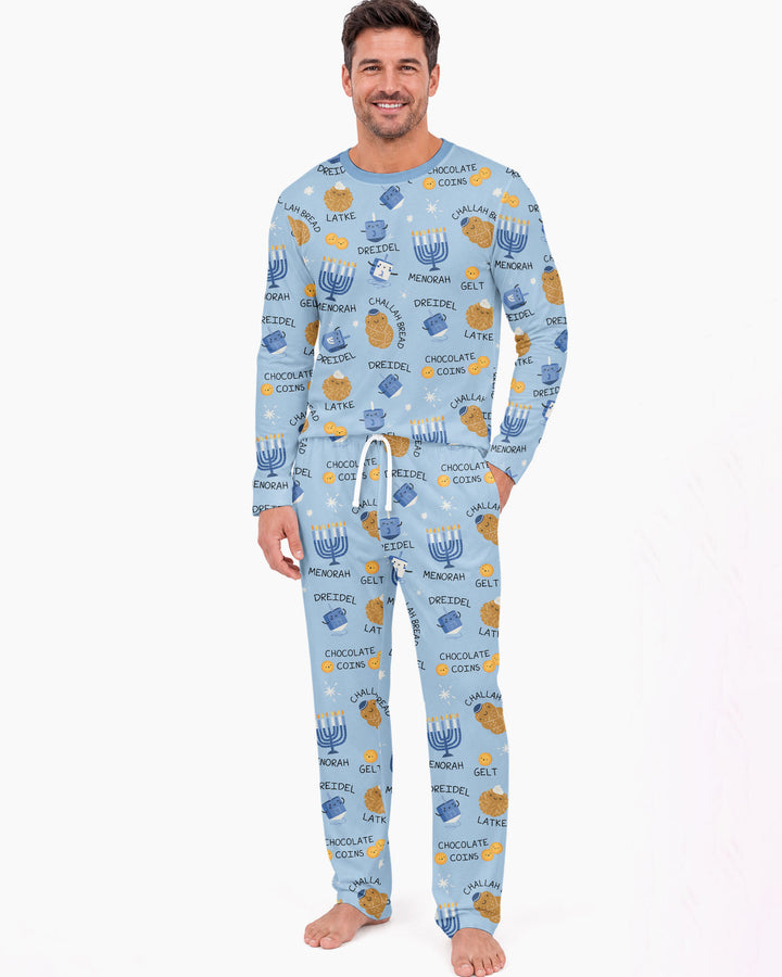 Family Hanukkah Matching Bamboo Men's Pajama Set
