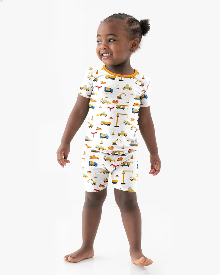 Konstruktion Bambus Zweiteiliger Kurzarm-Shorts-Pyjama-Set