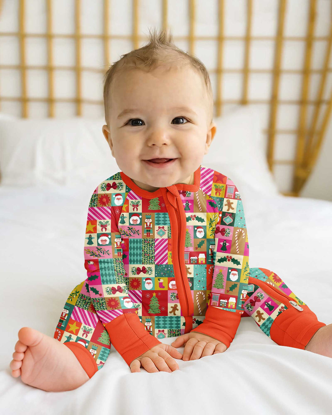 Maximalist Christmas Collage Bamboo Convertible Zippy