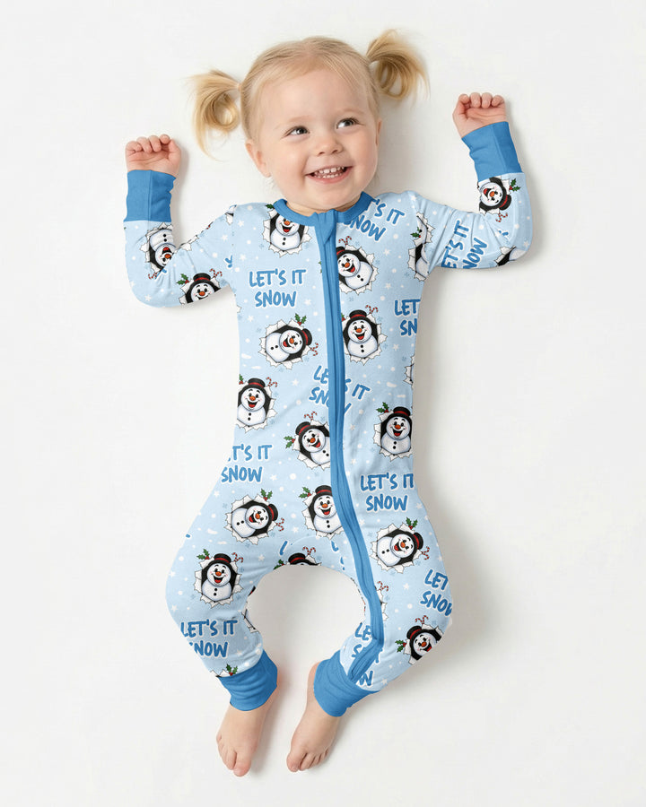 Funny Snowman Bamboo Convertible Zippy