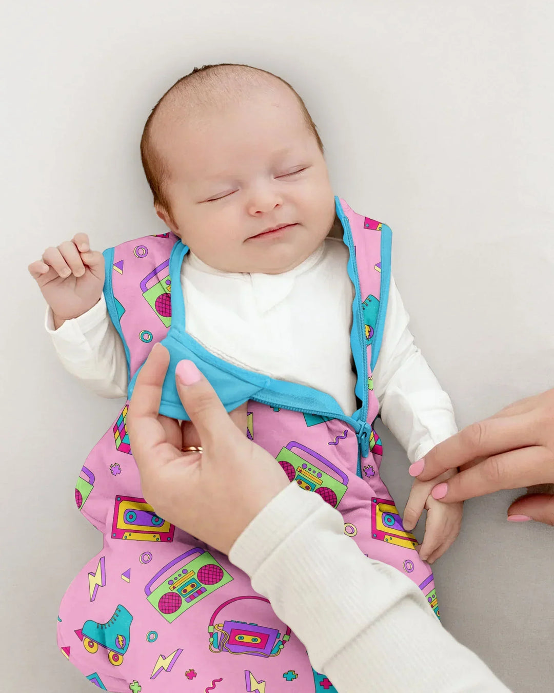 80s Retro Neon Bamboo Sleep Bag