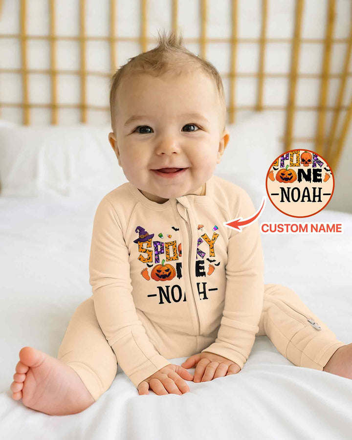 Personalized Spooky One First Birthday Halloween Bamboo Convertible Zippy