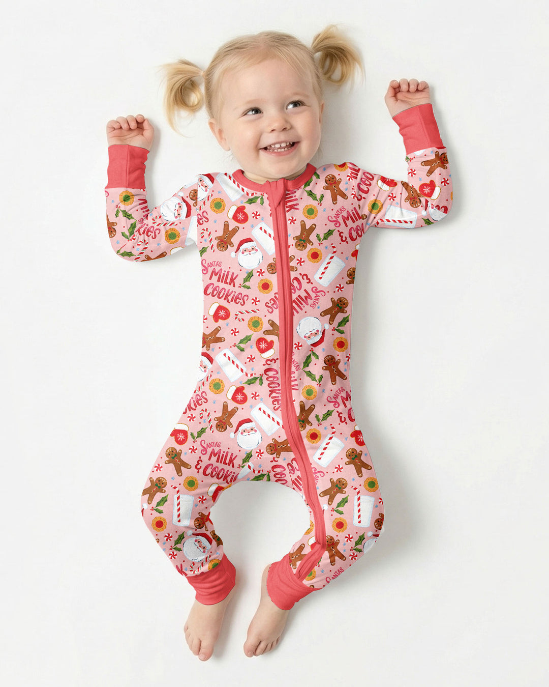 Santas, Milk and Cookies Bamboo Convertible Zippy