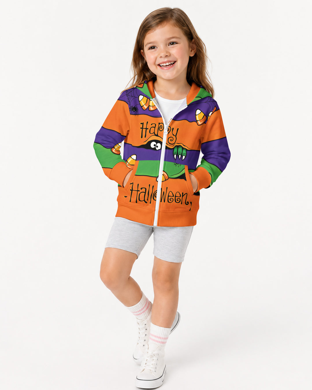 Happy Halloween Bamboo Zip Hoodie