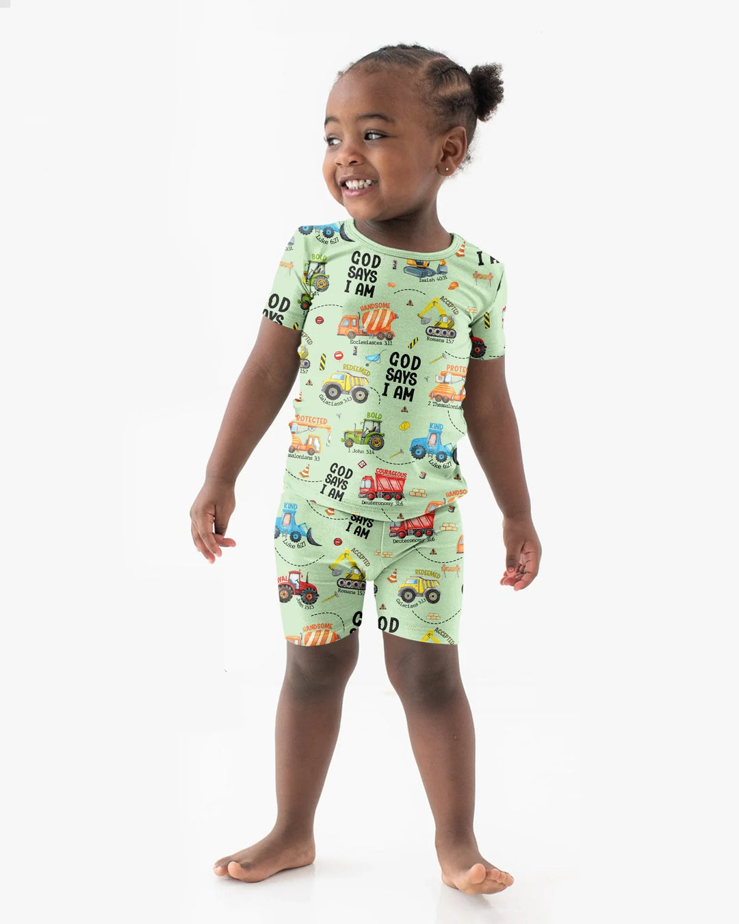 Zweiteiliges Pyjama-Set mit kurzen Ärmeln und Shorts im Sommer-Design