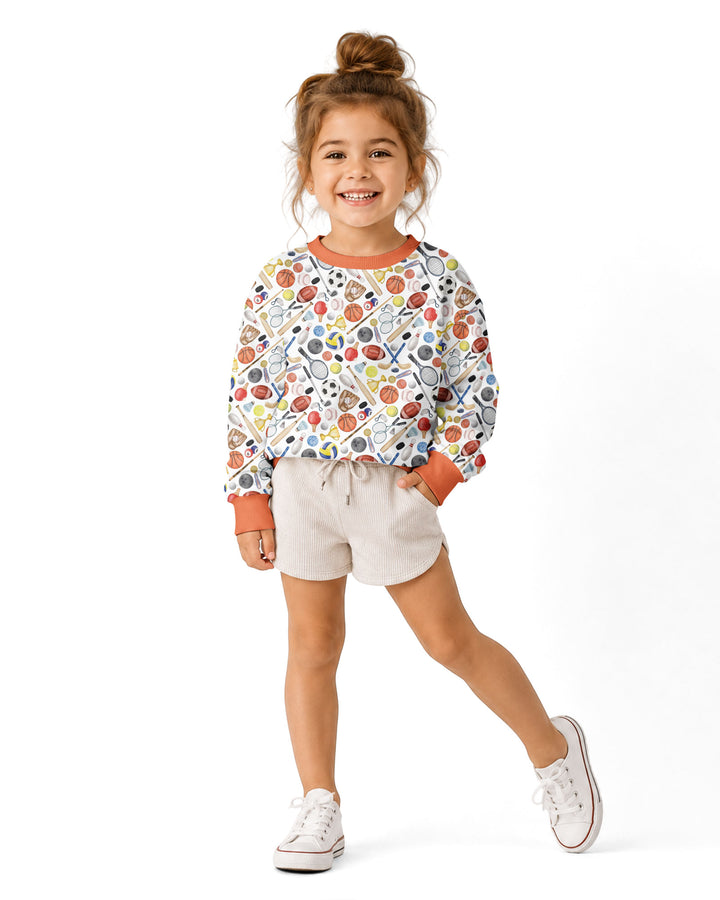 So Much Fun with Sports Bamboo Crewneck Sweatshirt