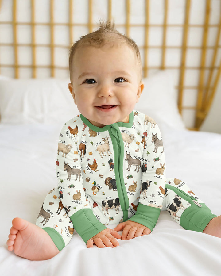 Barnyard Animals Bamboo Convertible Zippy