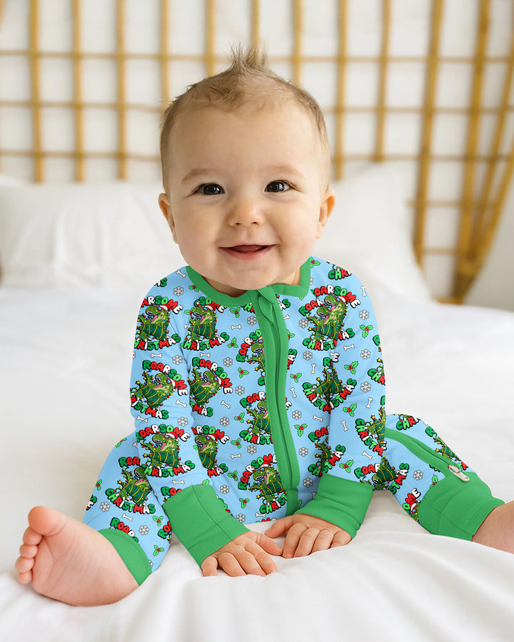 Merry Roarsome Christmas  Bamboo Convertible Zippy