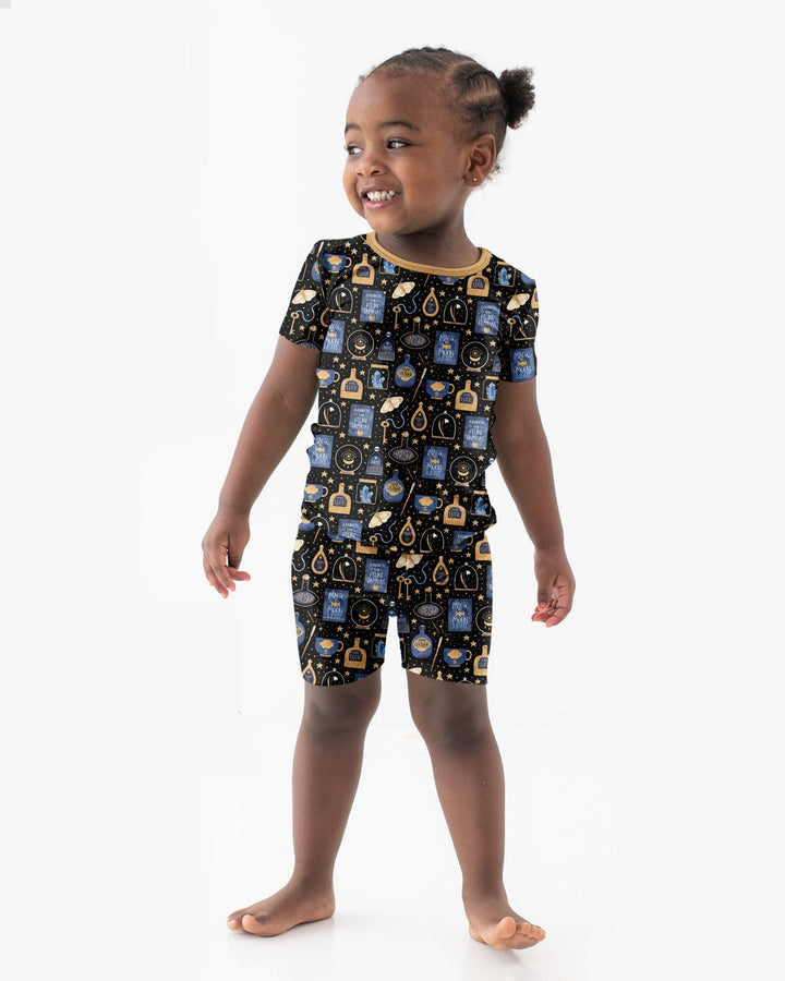 Good Witch Spell books and Potions Bamboo Two Piece Short Sleeve Shorts Pajama Set