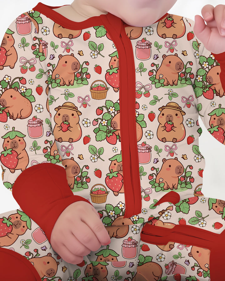 Capybara Strawberry Bamboo Convertible Zippy
