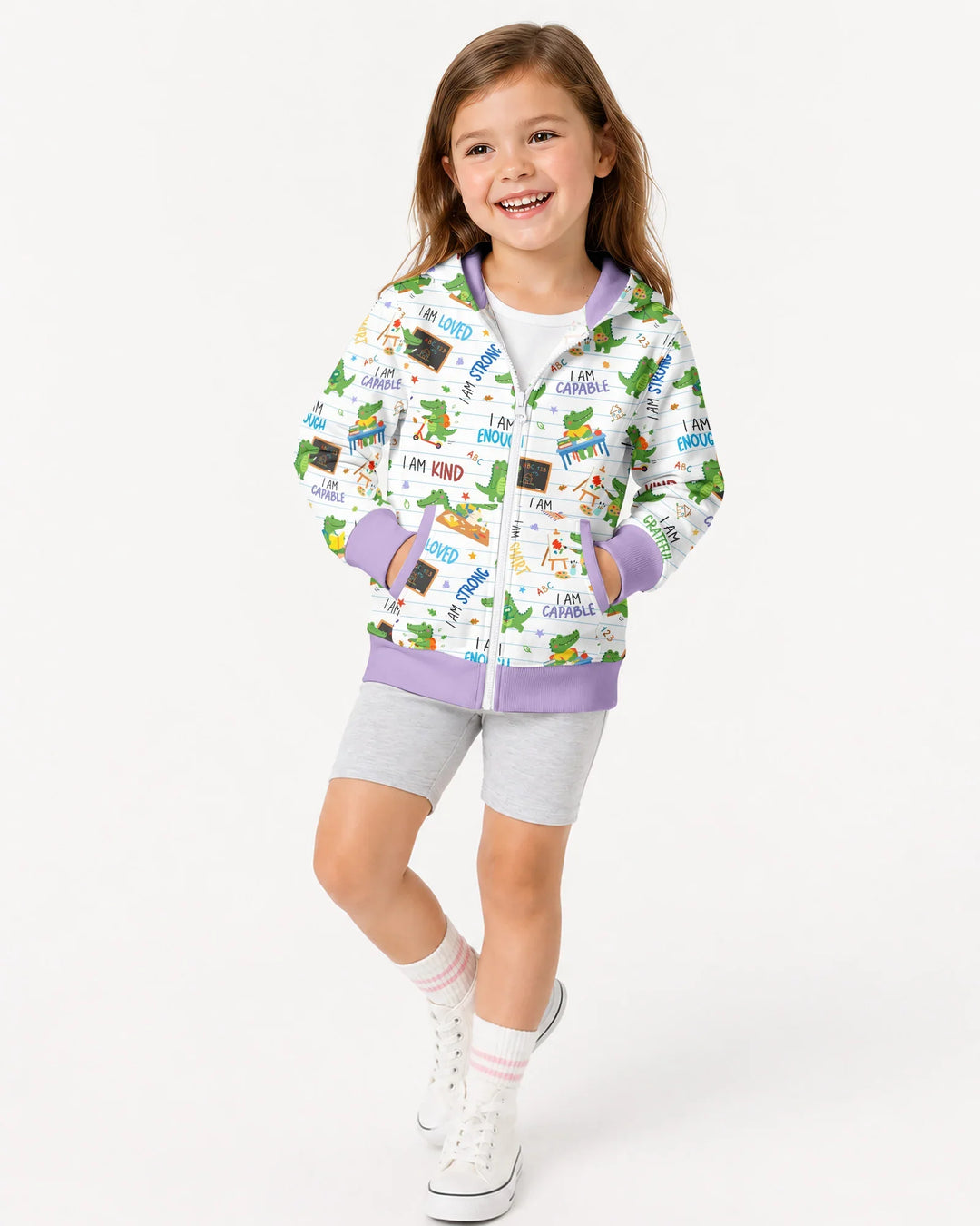 Brave Gator Days Bamboo Zip Hoodie