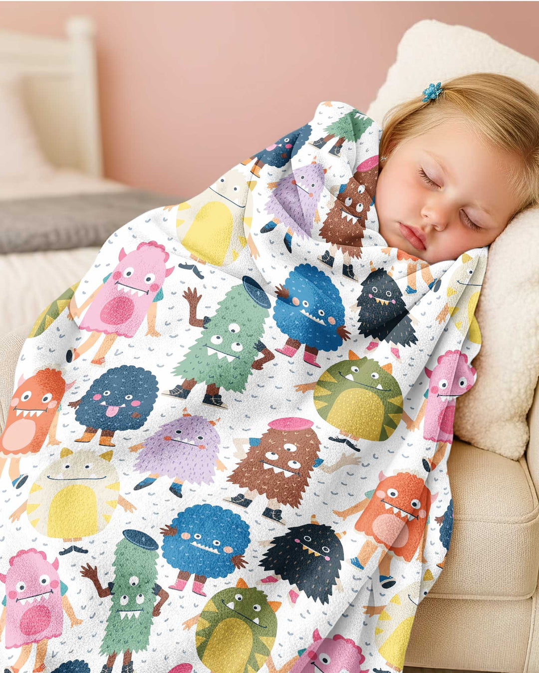 (Not So) Scary Monsters Bamboo Blanket