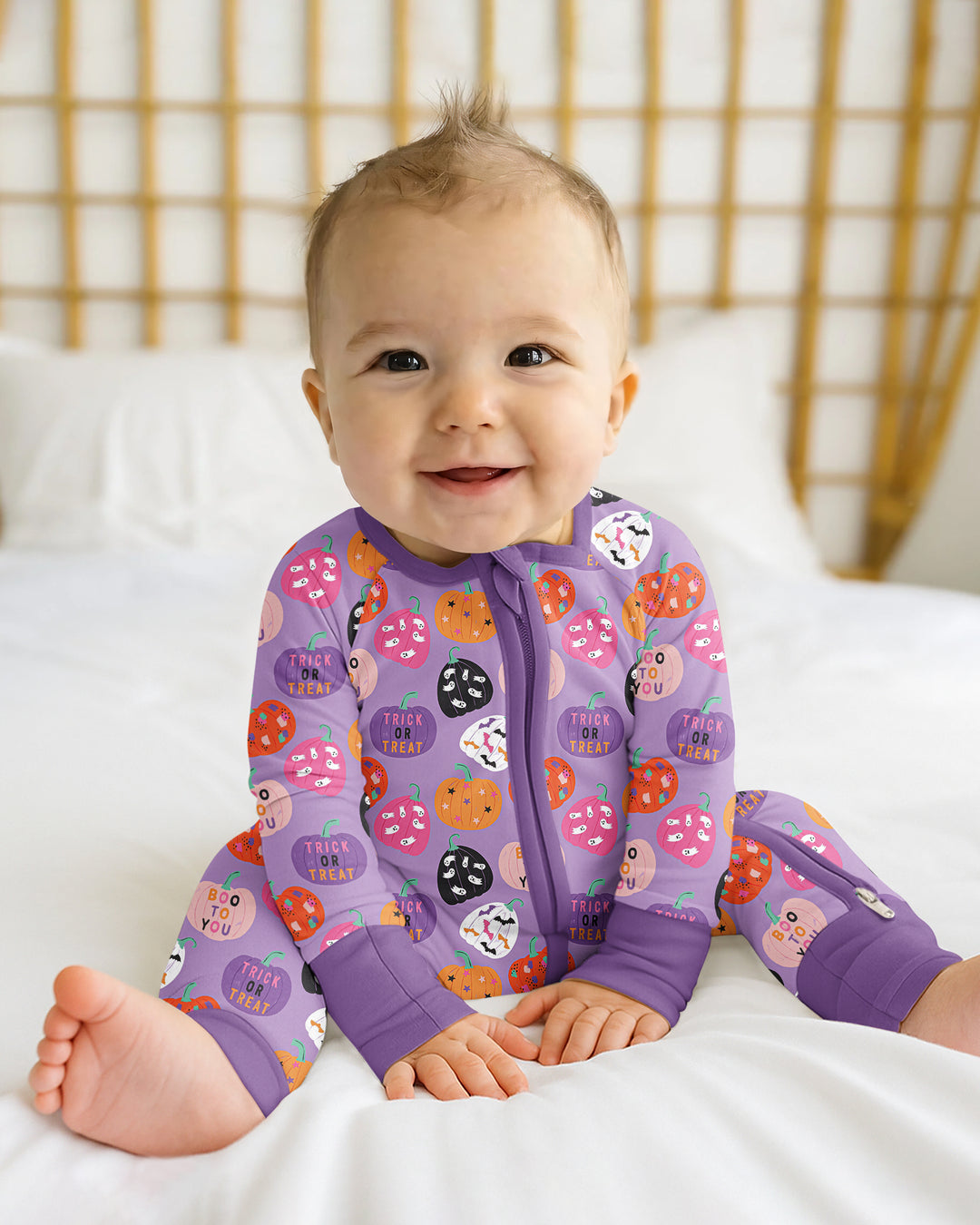 Boo Pumpkin Season Bamboo Convertible Zippy
