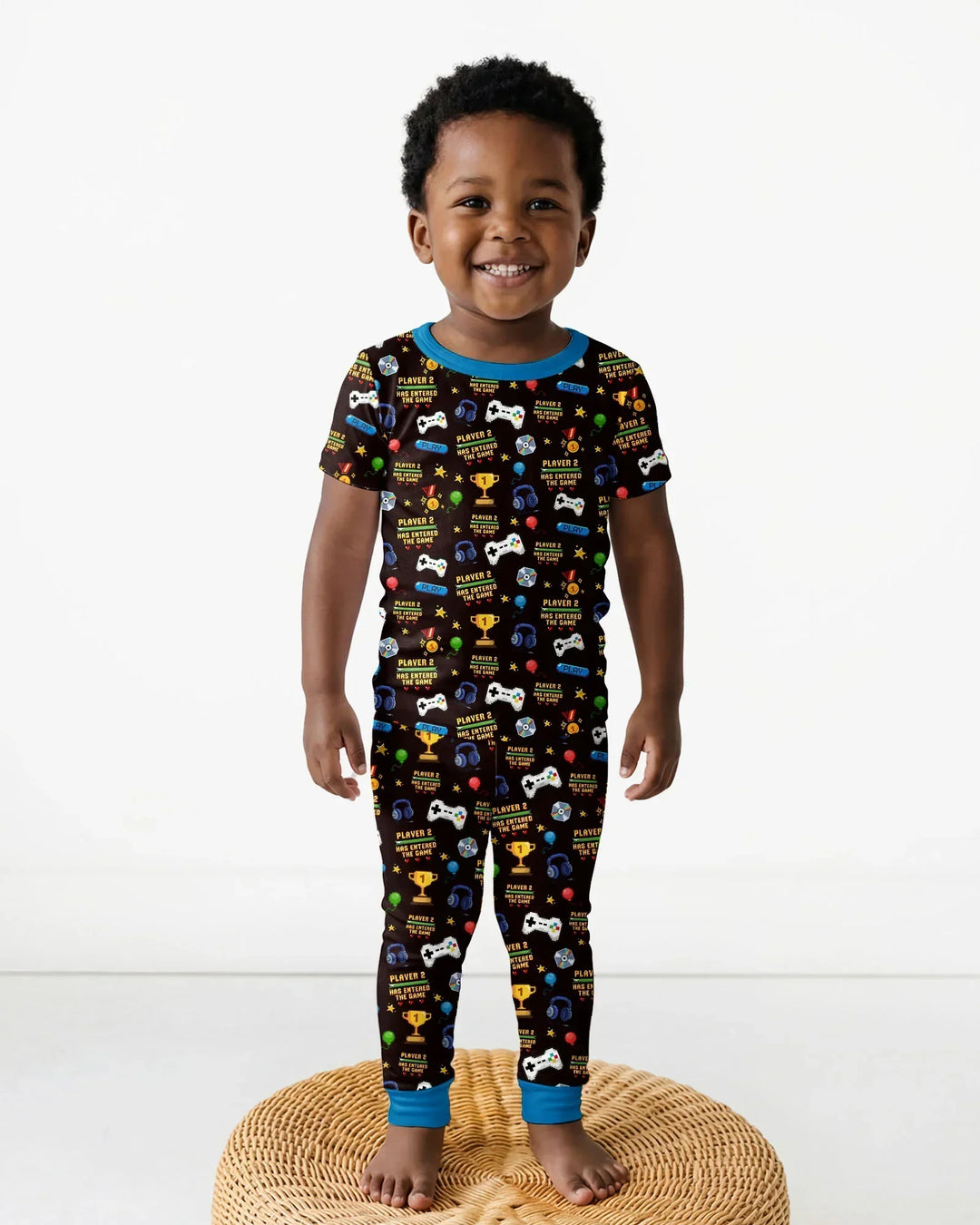 Zweiteiliges, kurzärmliges Pyjama-Set mit Marienkäfern