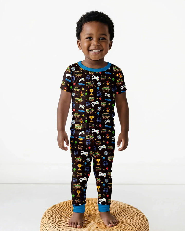 Zweiteiliges, kurzärmliges Pyjama-Set mit Marienkäfern