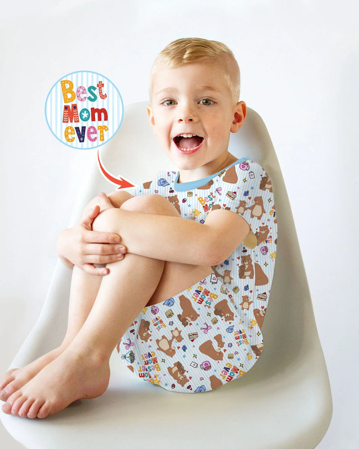 Template Zweiteiliges Pyjama-Set mit kurzen Ärmeln und Shorts