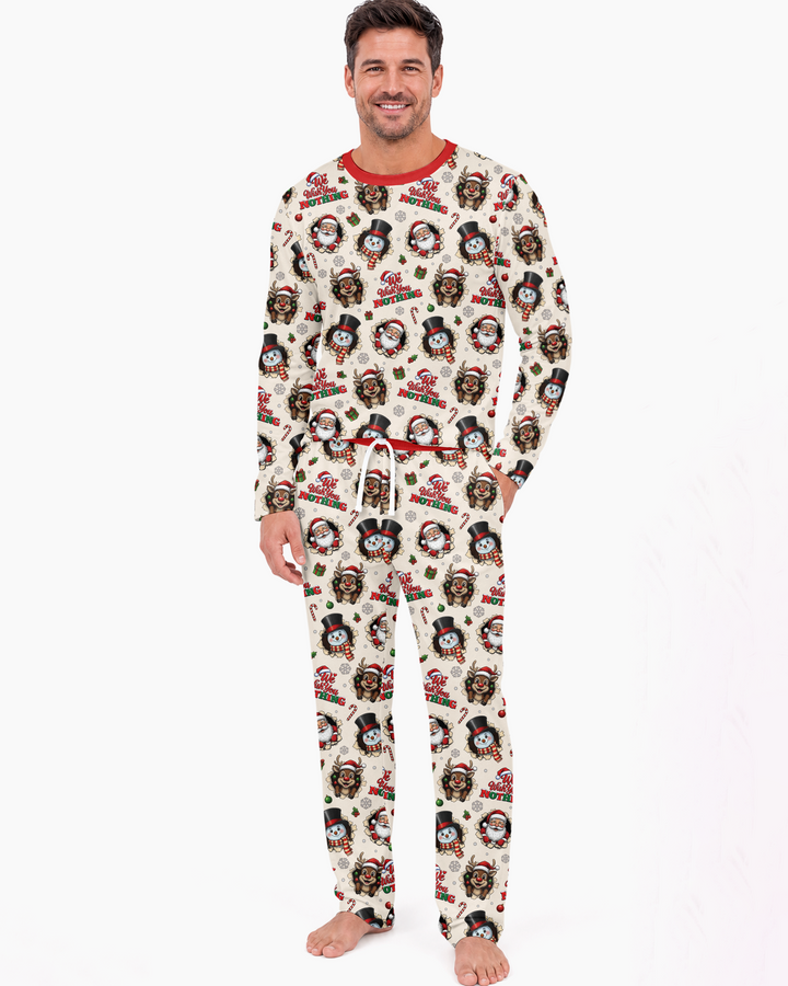 Funny Butt Christmas Squad Bamboo Men's Pajama Set