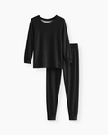 Black Bamboo Two Piece Pajama Set