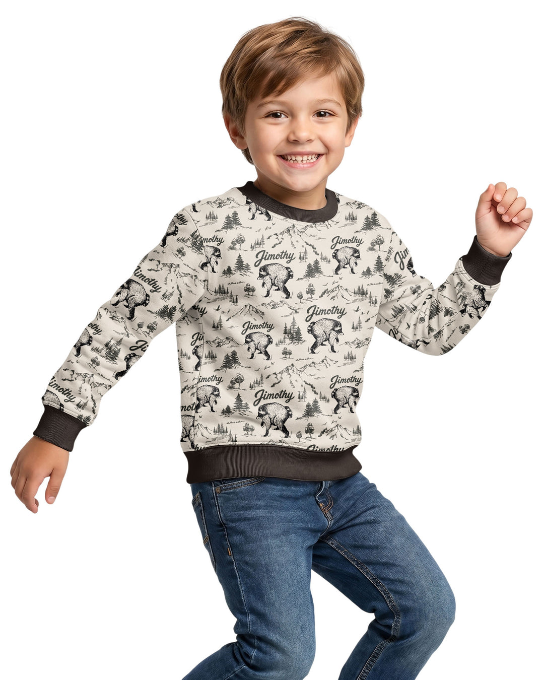 Sweatshirt mit Rundhalsausschnitt aus Bambusfaser