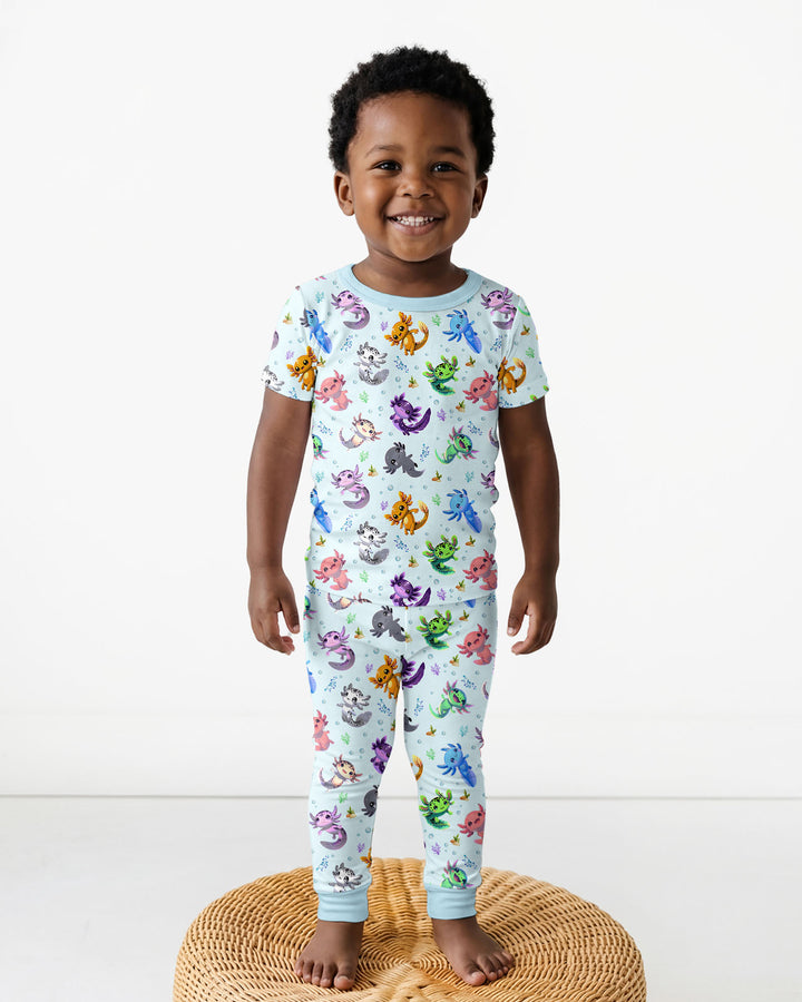 Zweiteiliges, kurzärmliges Pyjama-Set mit Marienkäfern