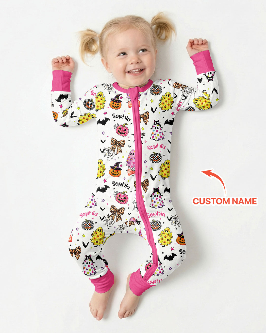 Custom Name Coquette Summerween Bamboo Convertible Zippy