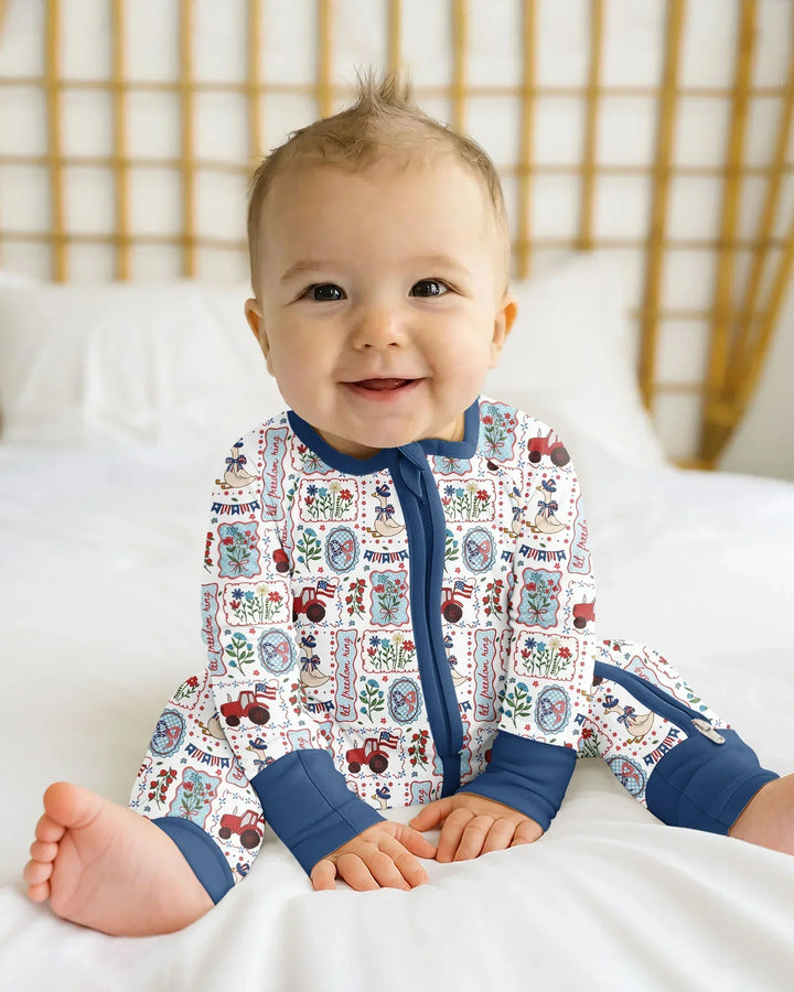 Gerippte Babykleidung mit individuellem Foto - Weich &amp; Skizzenhaft