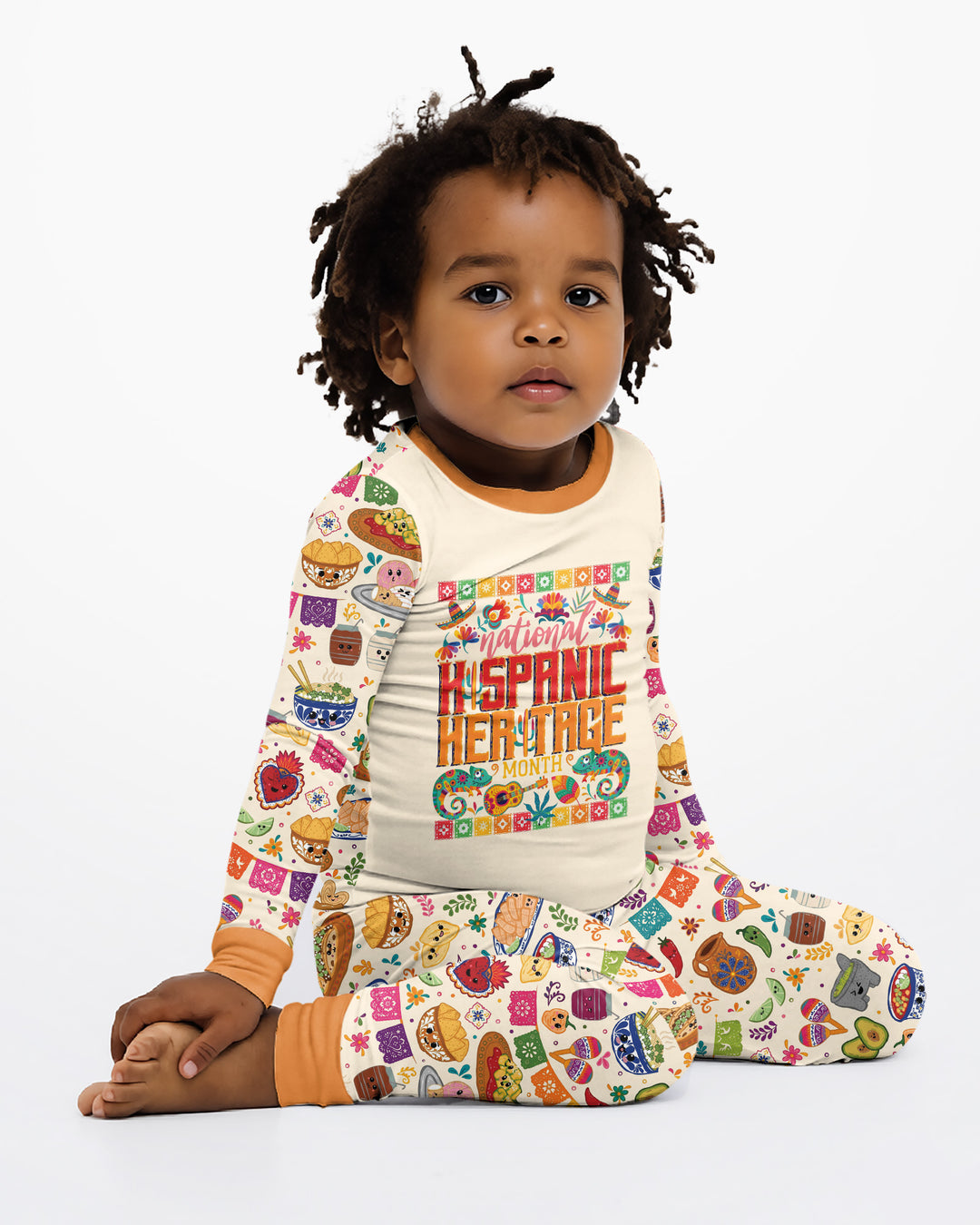 Hispanic Heritage Fiesta Bamboo Two Piece Long Sleeve Pajama Set