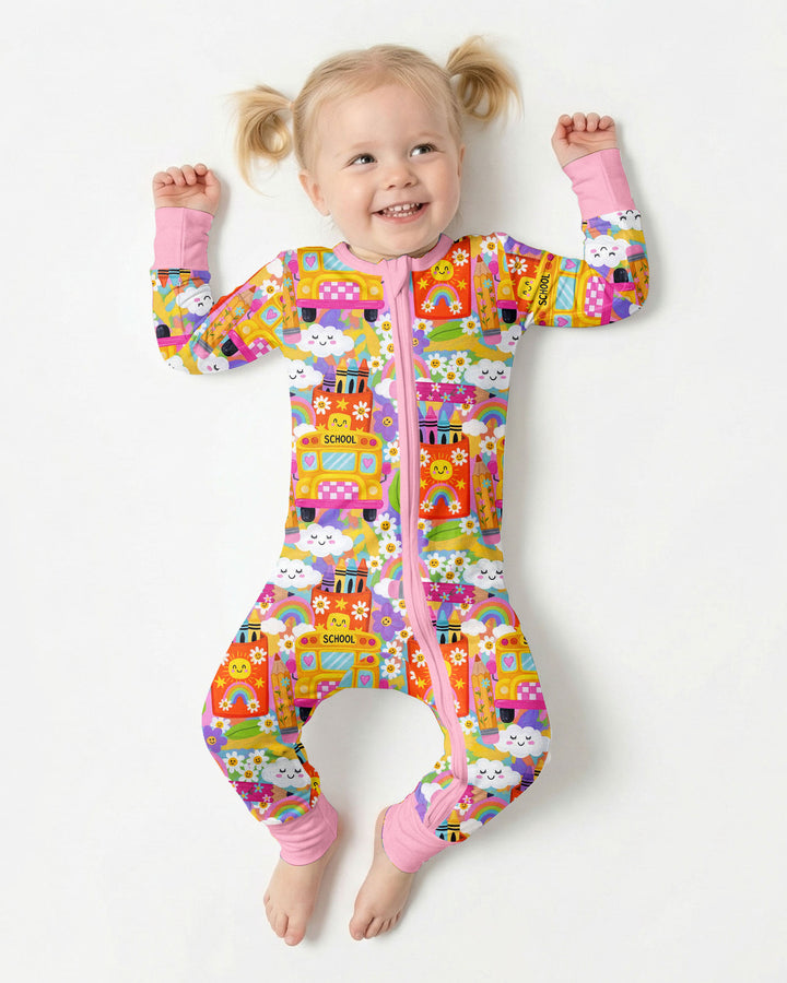 Retro Happy Classroom Bamboo Convertible Zippy