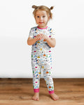 Zweiteiliges, kurzärmliges Pyjama-Set mit Marienkäfern