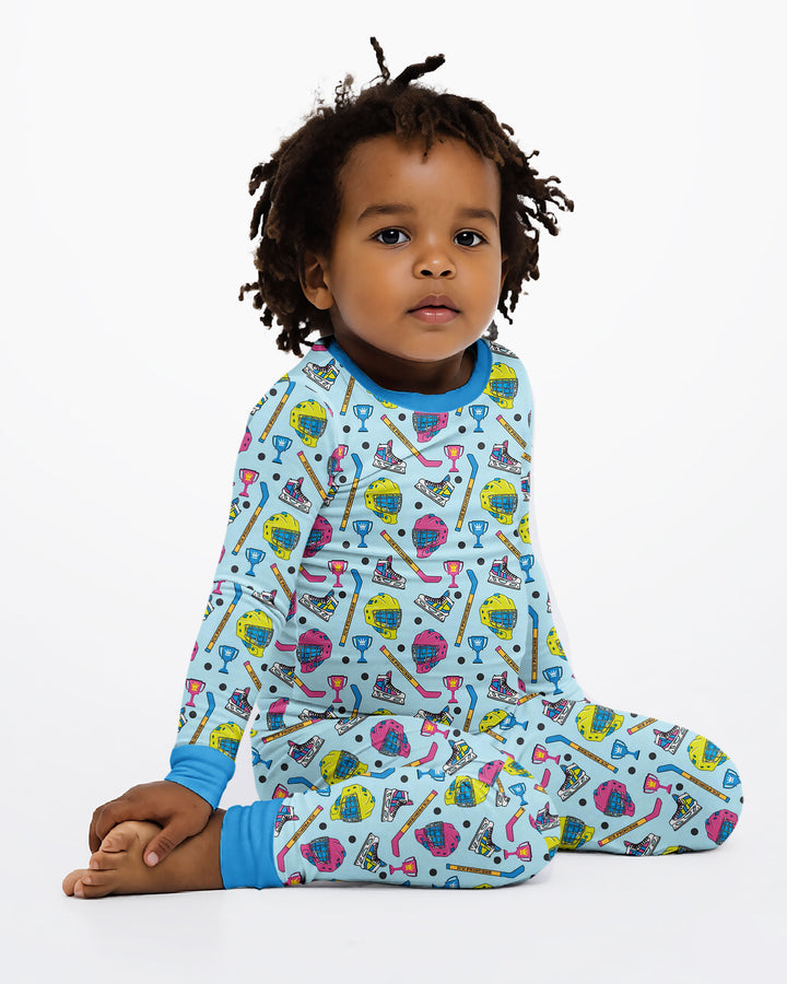 The Ice Hockey Princess Bamboo Two Piece Long Sleeve Pajama Set
